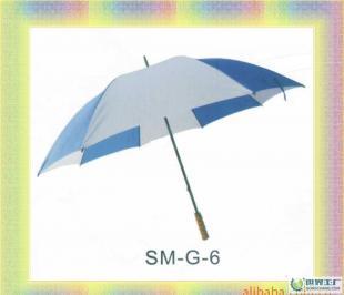 厂方直销供应小龙女白蓝直杆广告伞晴雨伞SM-G-6_世界工厂网中国产品信息库